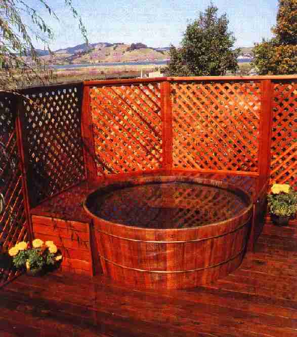 Manufacturer of finely crafted teak hot tubs.